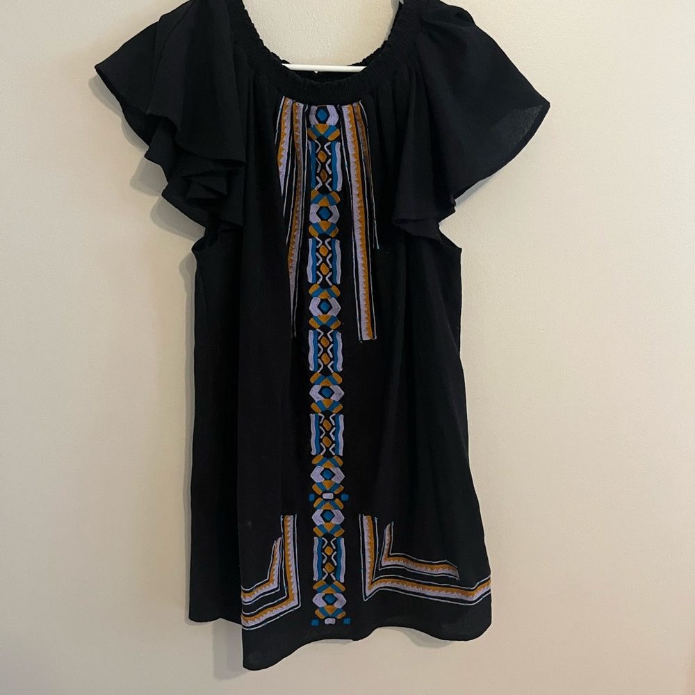 Black mini dress